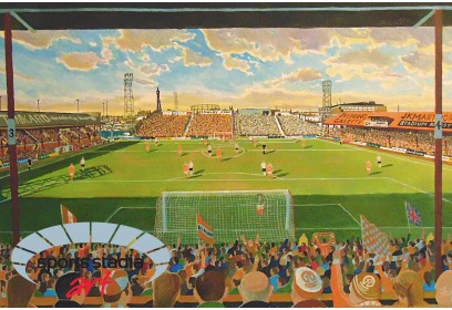 Bloomfield Road Stadium 'Yesteryear' Fine Art Print - Blackpool FC